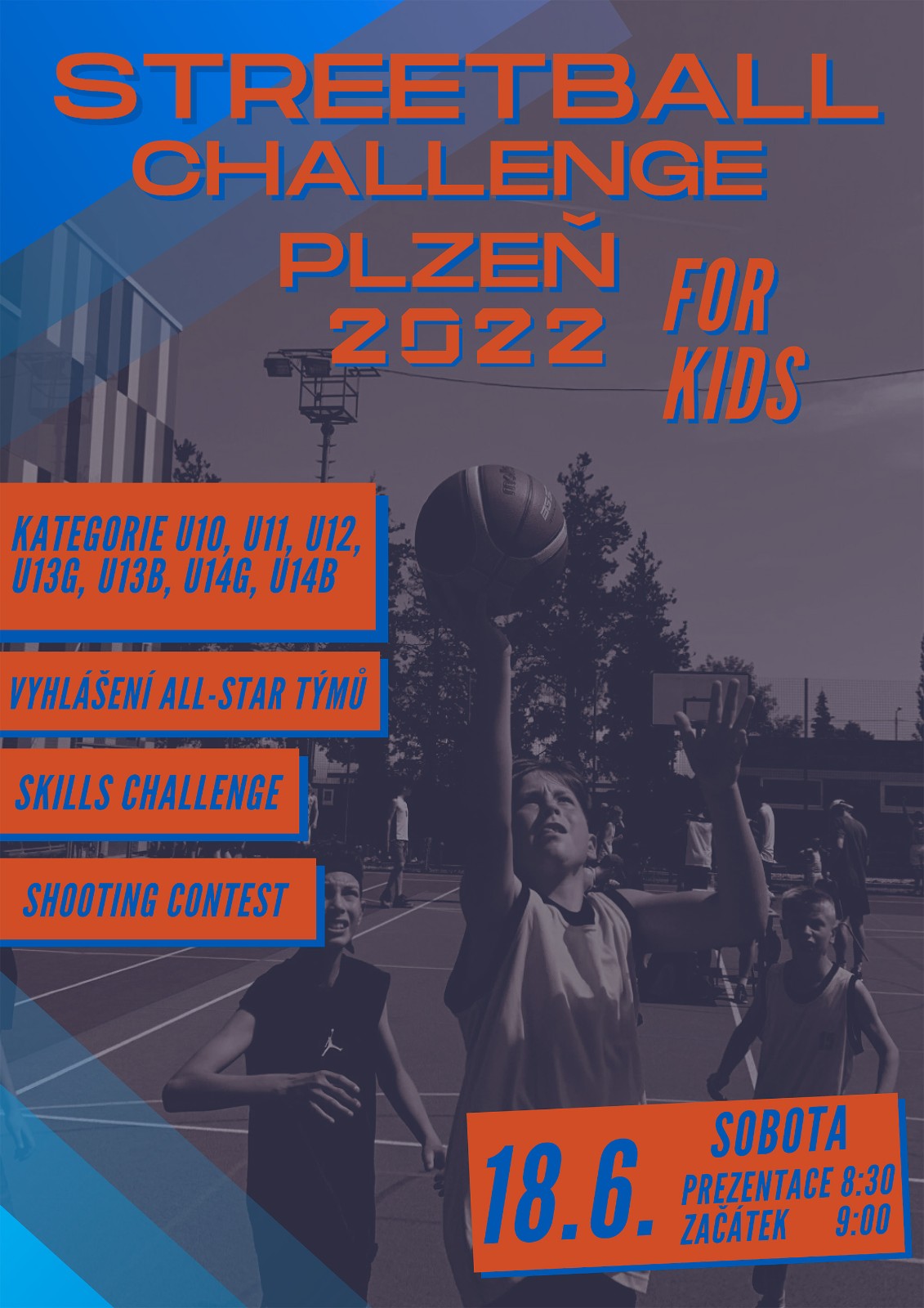 streetball challenge plzen 2022 plakat